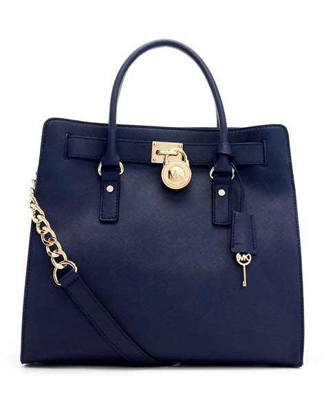 michael michael kors hamilton large tote surf blue saffiano leather|Michael Kors Hamilton saffiano bag.